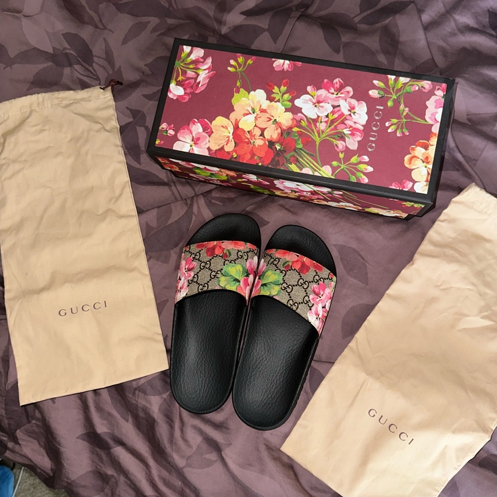 Gucci Bloom Slide Sandals SS 38/8
